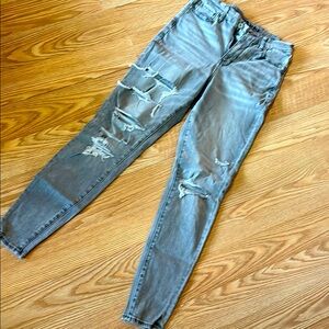 American Eagle Outfitters Women’s Skinny Distressed Gray Jeans